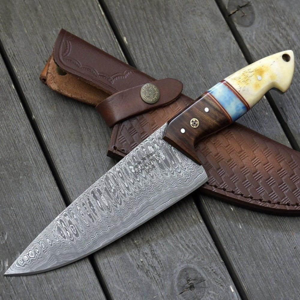 Custom Handmade Damascus Steel Sharp Cutting Edge Blade deals Chef Knife With Unique Handle