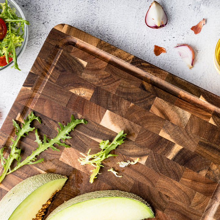 Cutting Board - Personalized Double-Sided Walnut End Grain Cutting Board - Shokunin USA