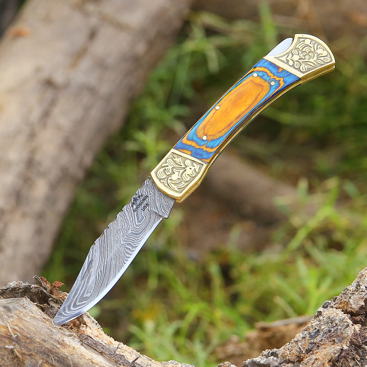 Cuchillo de caza Quicksilver con mango de palisandro exótico