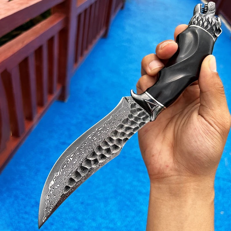 Cuchillo de vestir Halcyon Field con mango de palisandro y olivo