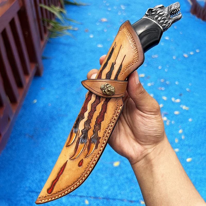 Cuchillo de vestir Halcyon Field con mango de palisandro y olivo