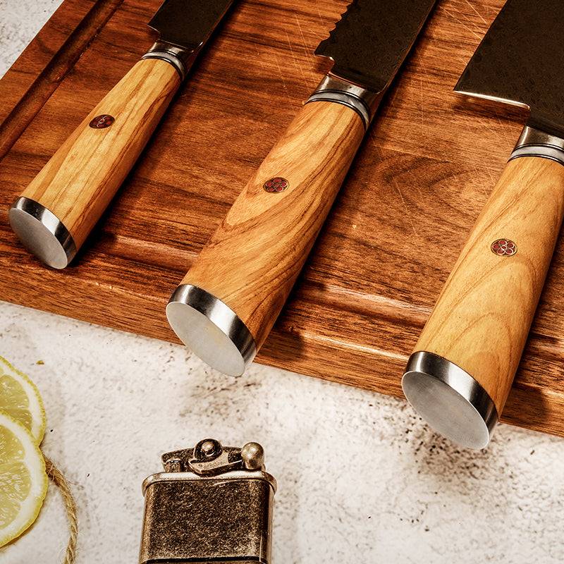 Knife Set - Jasmine Knife Set 5 Piece VG10 Damascus Steel Japanese Professional Chef knife Set. - Shokunin USA