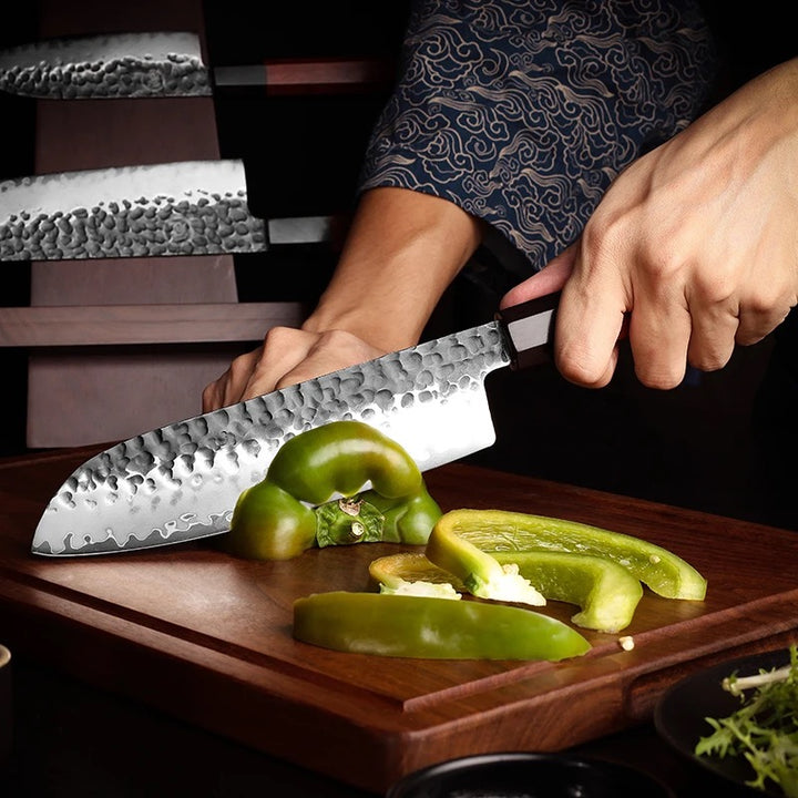 RYUJIN Professional Japanese Chef Knives & Set with Rolling Sharper & Cutting Board