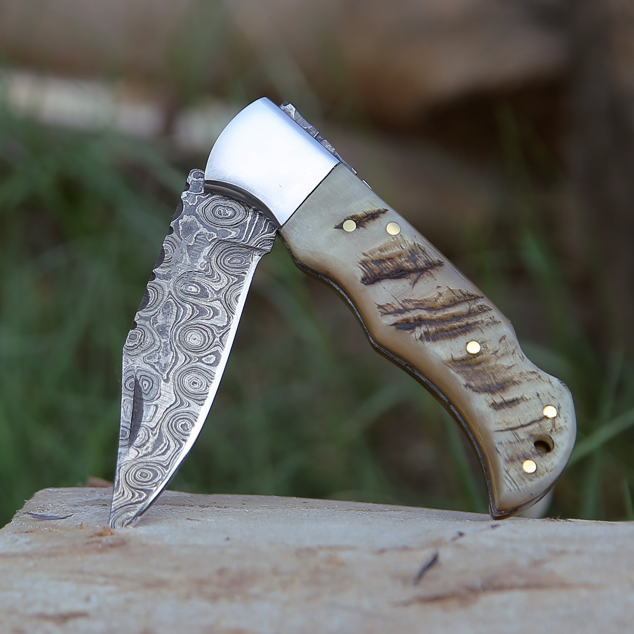 STAGHORN USA Custom Made Damascus Steel outlet 13 inch Dagger Olive Wood Handle Christmas Gift for Dad & Brother