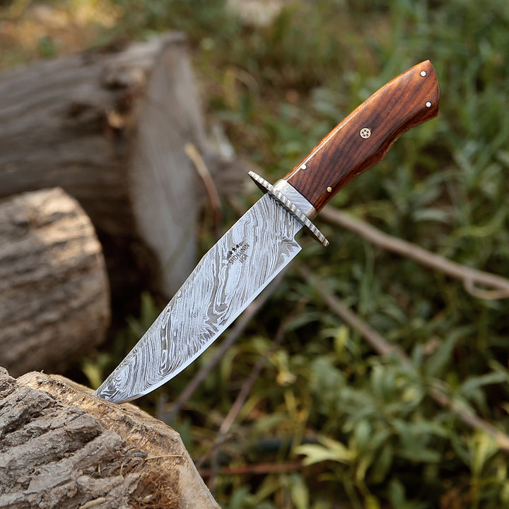 Cuchillo de caza Excelsior con mango de palisandro exótico