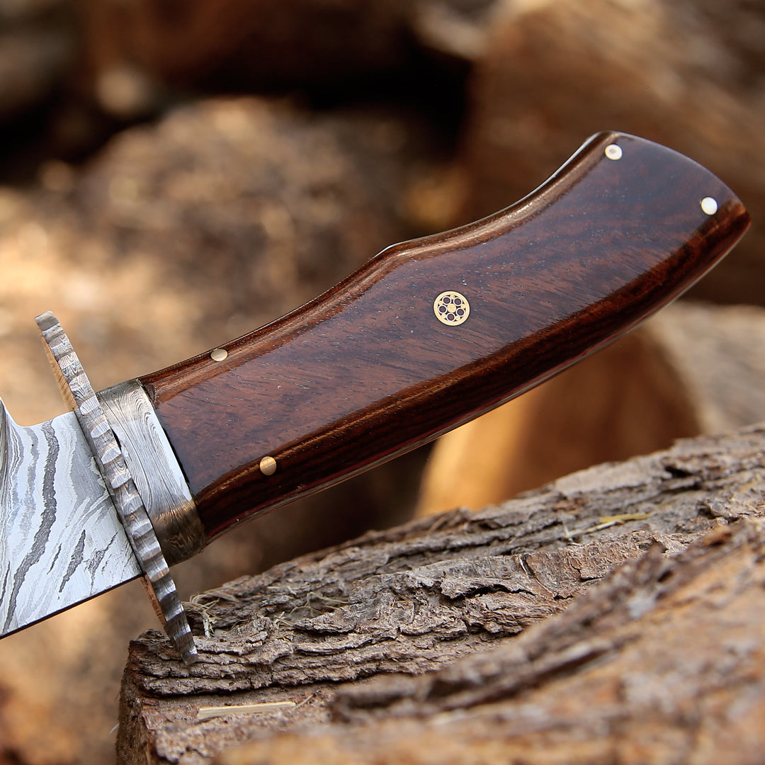 Cuchillo de caza Excelsior con mango de palisandro exótico