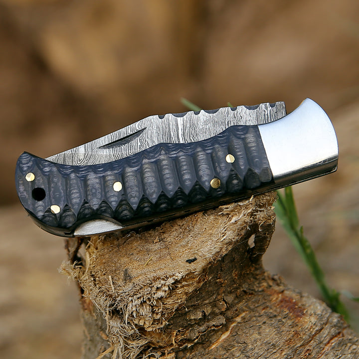 Pocket Knife - Guardian Pocket Knife with Forged Pakkawood Handle - Shokunin USA