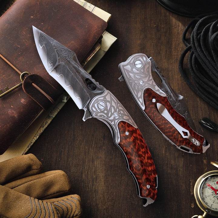 Apollo VG10 Handmade Gentlemans Knife with Exotic Snake Wood Handle