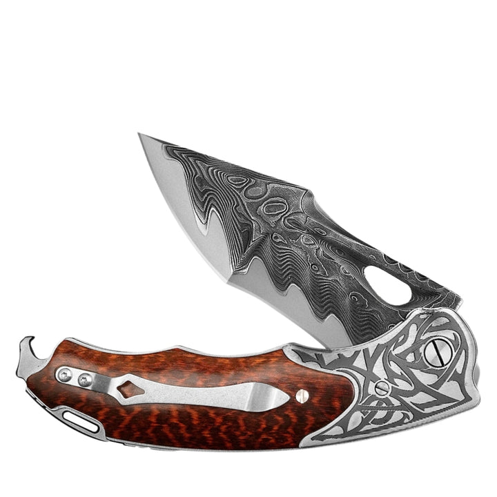 Apollo VG10 Handmade Gentlemans Knife with Exotic Snake Wood Handle
