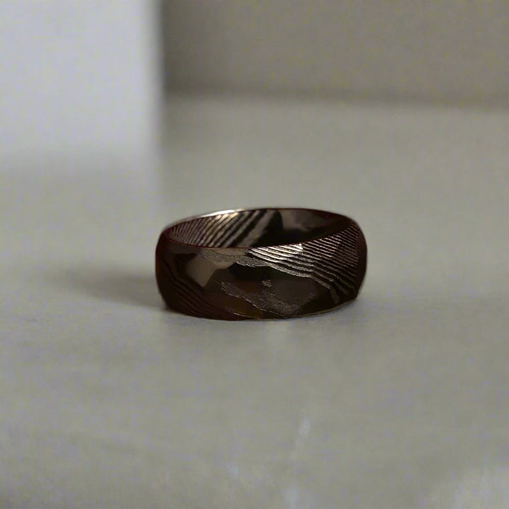 Anillo de acero de Damasco Vapor