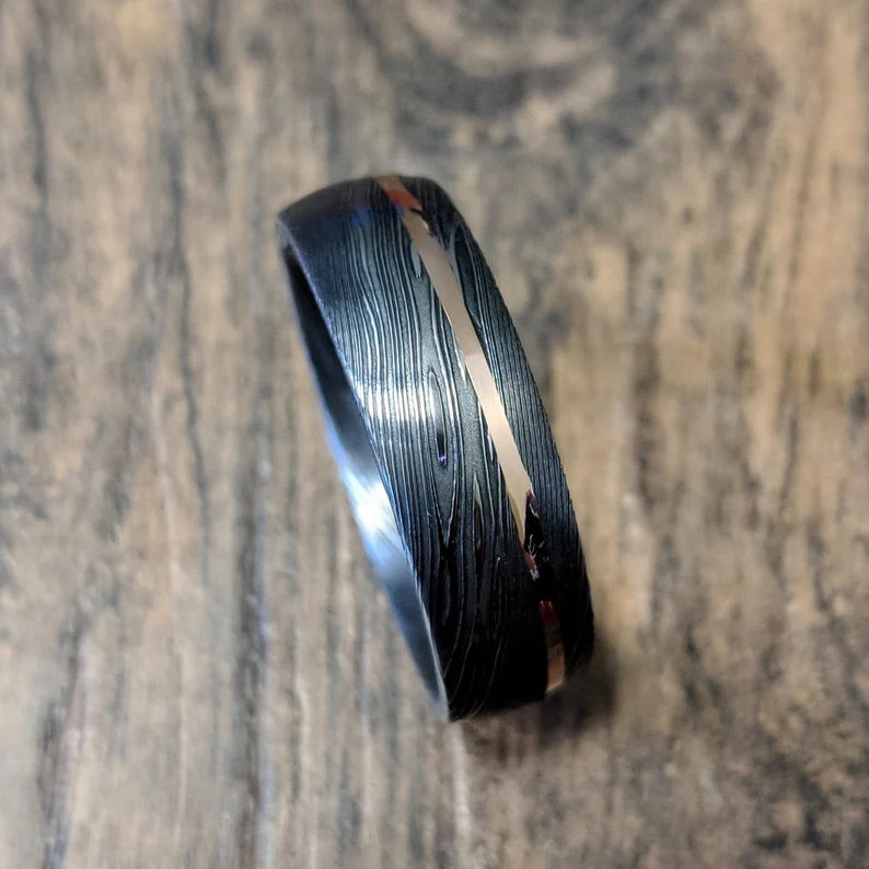 Anillo de acero de Damasco Vapor