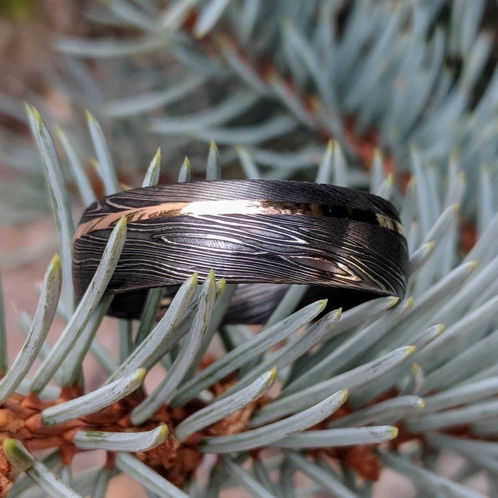 Anillo de acero de Damasco Vapor