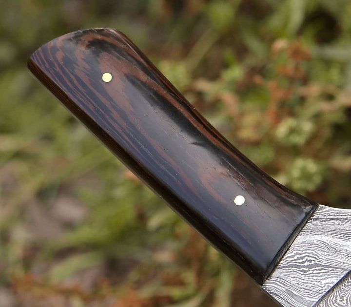skinner knife. - Legacy Damascus Skinning Knife with Exotic Wenge Wood Handle - Shokunin USA