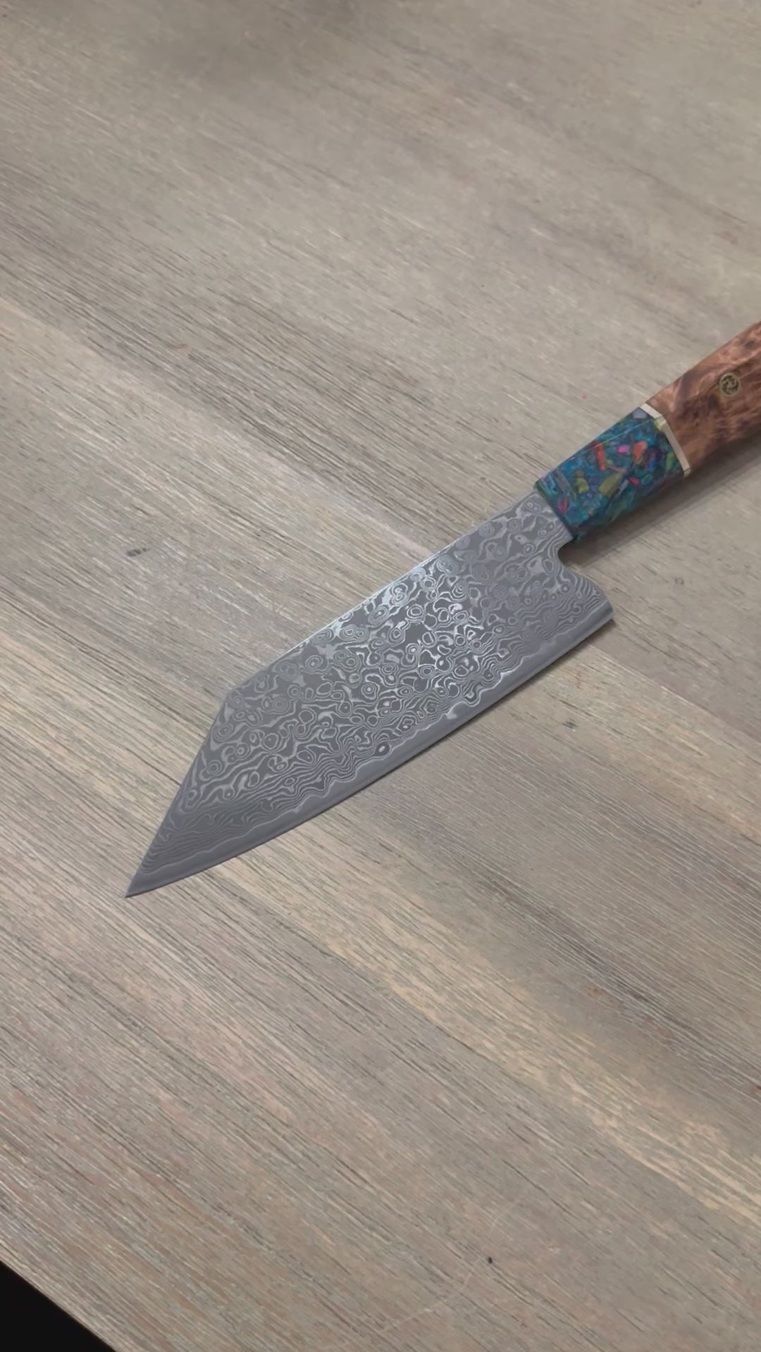 KODACHI™ – Kochmesser – Griff aus exotischem Wurzelholz – Bunka-Messer – personalisiertes Geschenk zum Jahrestag, Geburtstag