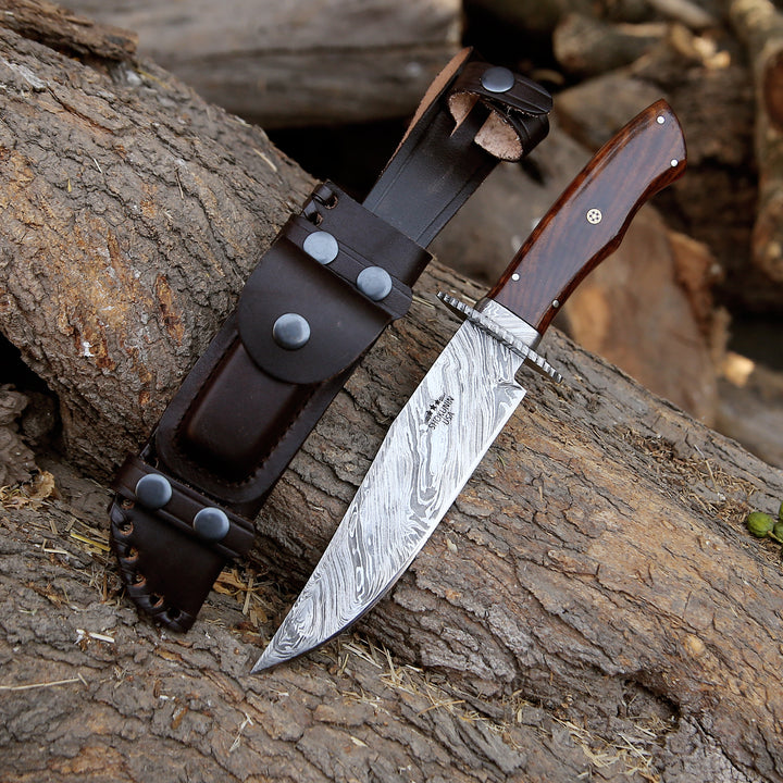 Excelsior Hunting Knife with Exotic Rosewood Handle