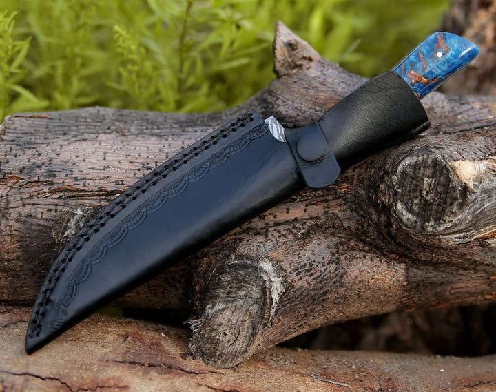 Chef knife - Cinder Damascus Chef Knife with Pine Cone Handle - Shokunin USA