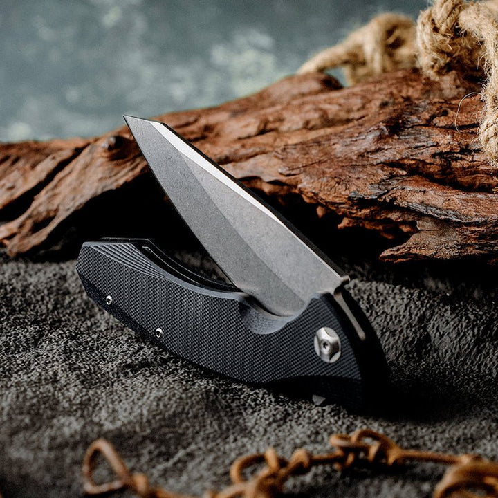 Utility Knife - Omen Folding Knife with G10 Handle - Shokunin USA