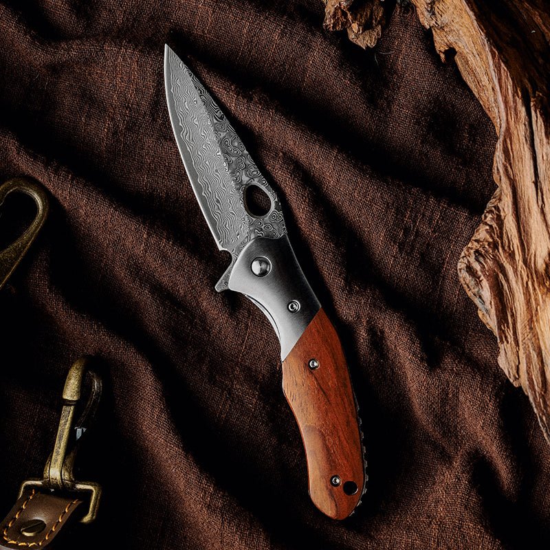 Multitool - Polar Pocket Knife with Exotic Sandal Wood Handle - Shokunin USA